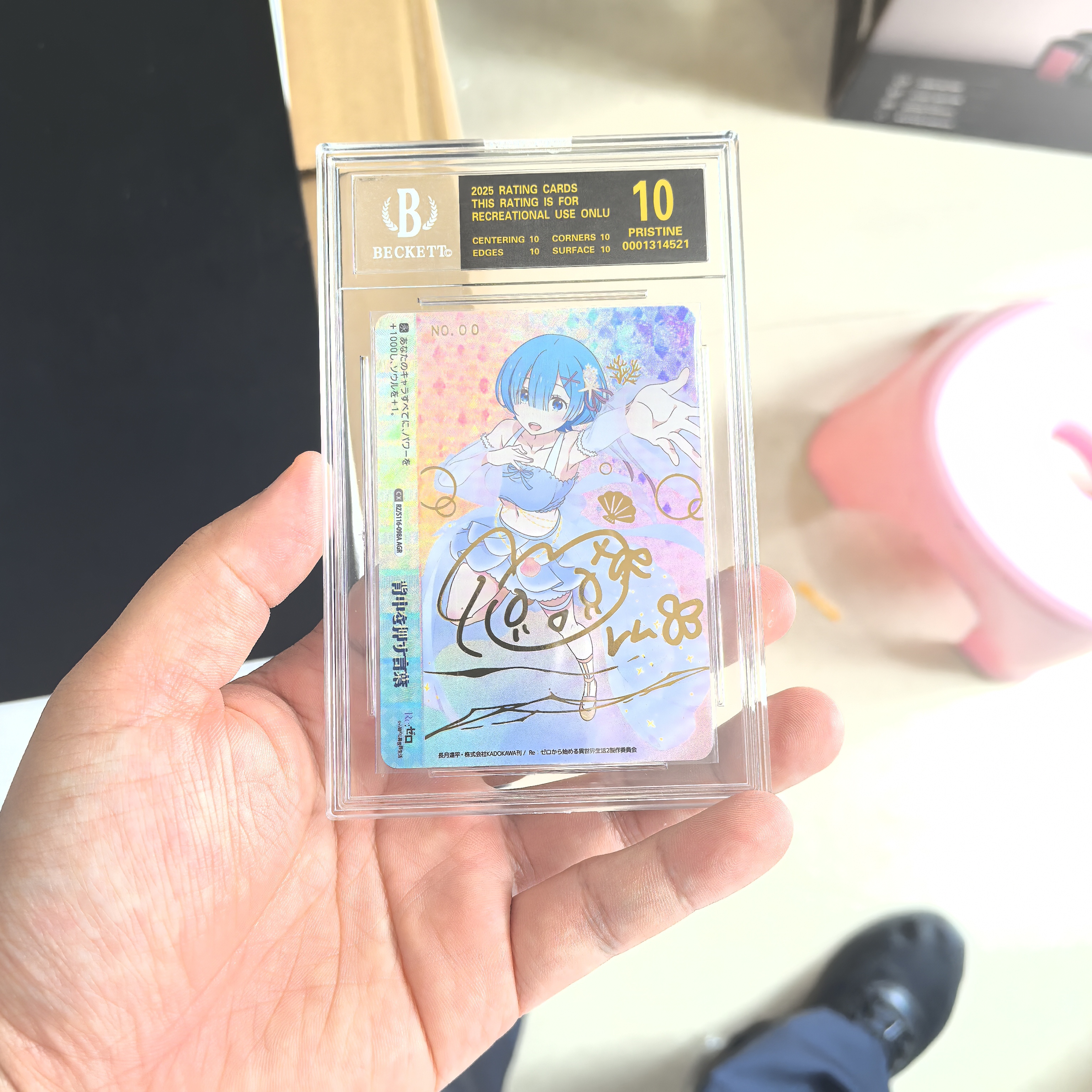 雷姆DIY评级卡黑白双翼Re0从零开始的异世界生活蕾姆psg10分