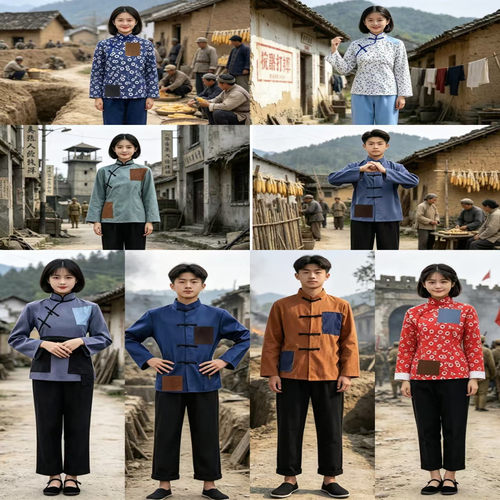 战火中的童年舞蹈服老式怀旧衣服