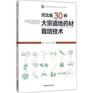 主编 谢晓亮 中药学中药草药基础知识图书 医学类专业书籍 河北省30种大宗道地药材栽培技术 中国医药科技出版 杨太新