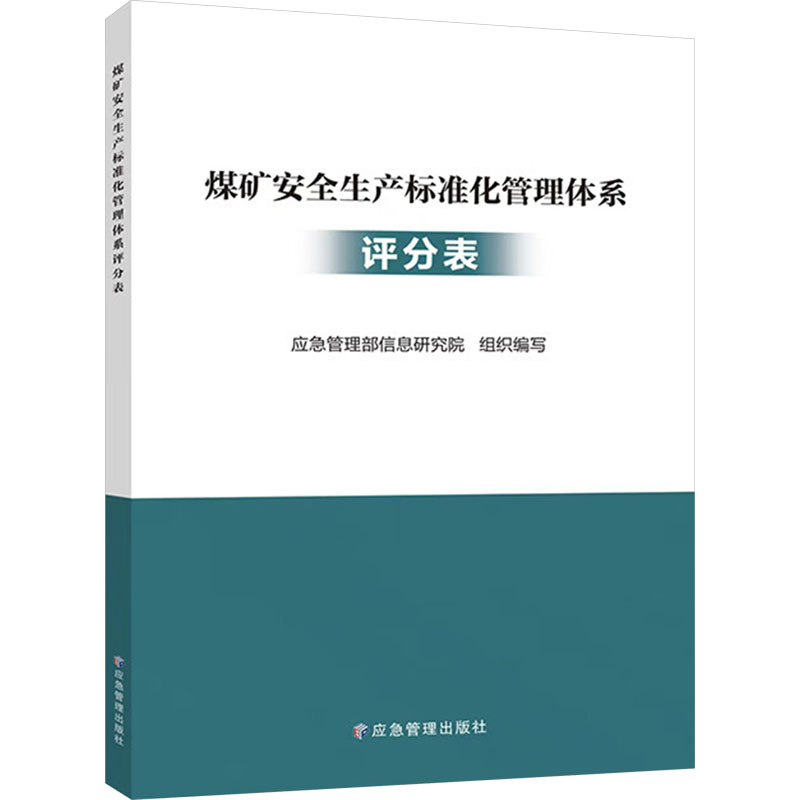 煤矿安全生产标准化管理体系评分表 应急管理部信息研究院 编 科技综合 生活 应急管理出版社