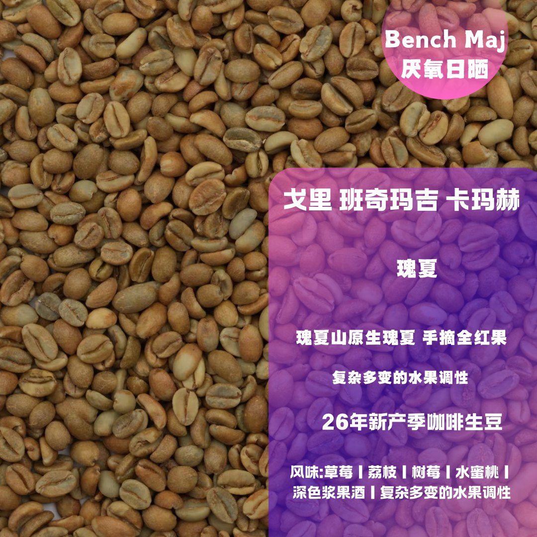 26新产季咖啡生豆 埃塞俄比亚 班奇玛吉 卡玛赫 瑰夏 厌氧日晒