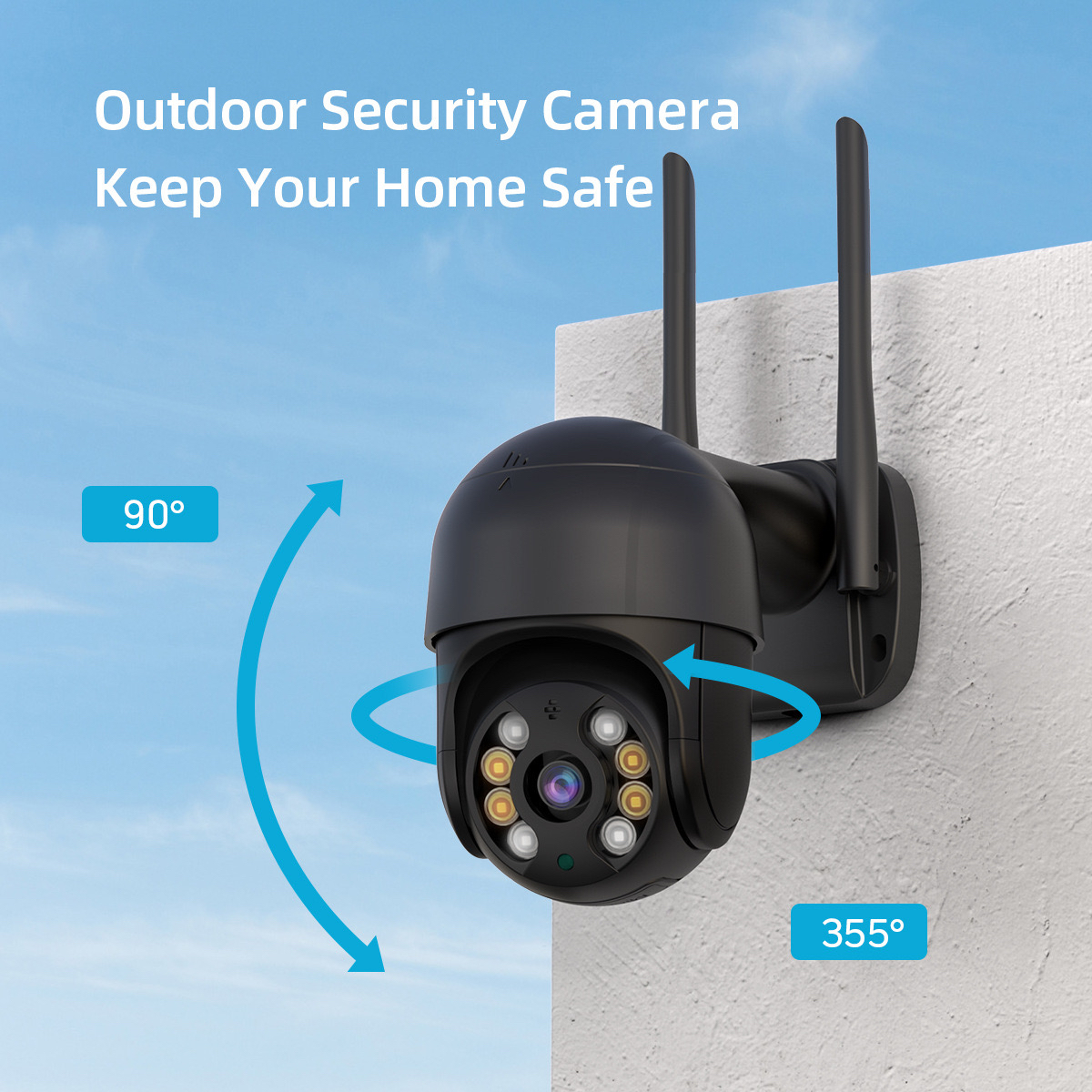 超级看看icsee室外球机摄像头300万Wifi