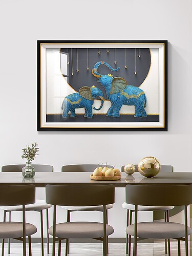 高档餐厅装饰画新款高级大气手工立体饭厅实物画现代简约轻奢挂画