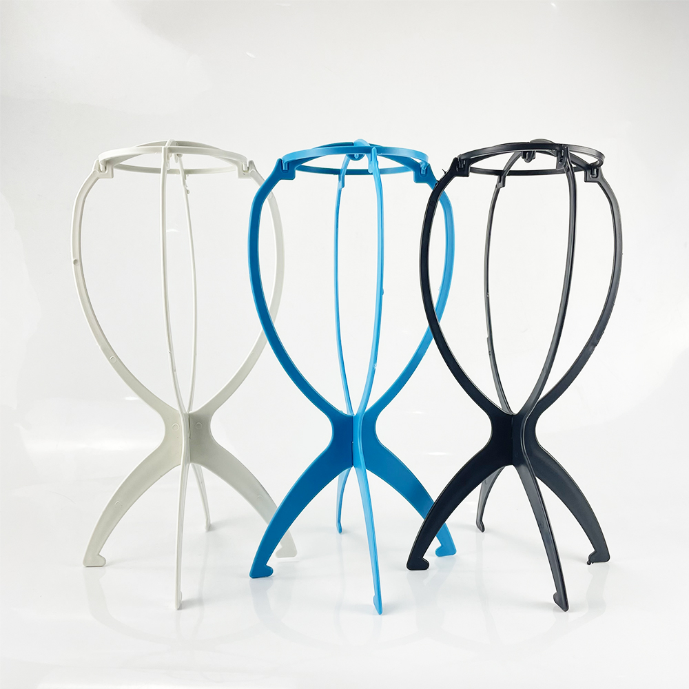 白雪假发支架塑料折叠