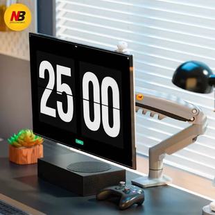 屏幕增高架升降悬臂底座免打孔 XV电脑显示器支架机械臂 F80