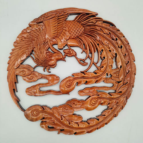 新中式香樟木壁挂装饰品