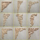 饰品背景墙贴花片 修三角花对角家居雕花装 东阳木雕实木欧式 吊顶装