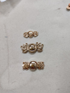 【砚池荷声】汉服来料配件裙头,系带,里衬布,衣缘,子母扣