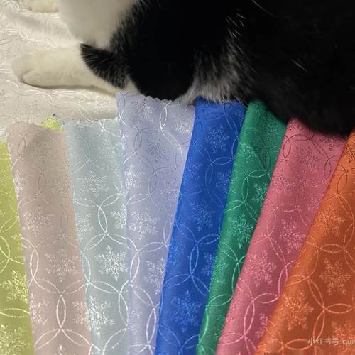 砚池荷声&鹊拾 日常汉服雪花流光缎 马面裙百迭裙 立领琵琶袖短衫