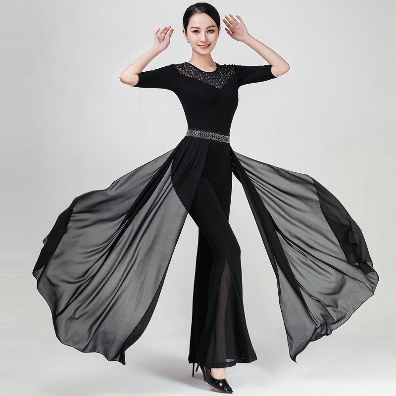 形体练功服模特走秀礼仪训练服女