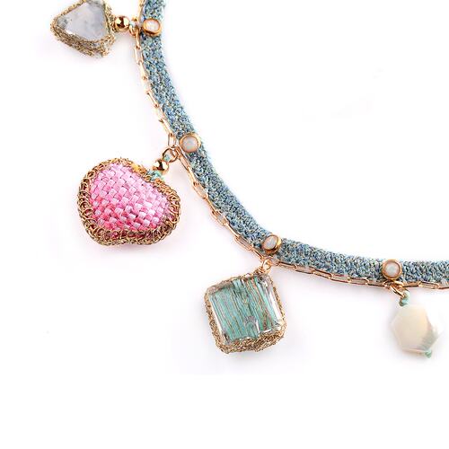 nocturne水晶珍珠手工项链