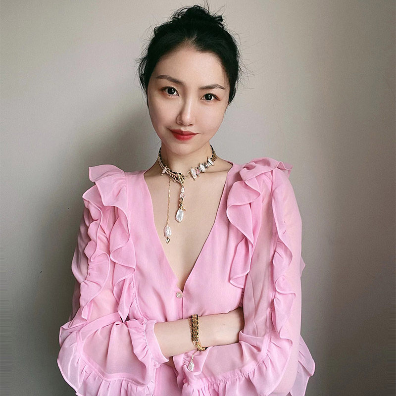 小夜曲工坊 Irisa晨露 天然水晶巴洛克珍珠 多种佩戴方式项链手链