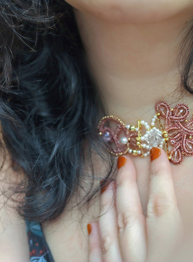 小夜曲工坊cassie古法真丝项链