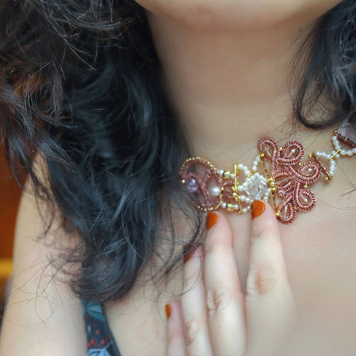 小夜曲工坊cassie古法真丝项链