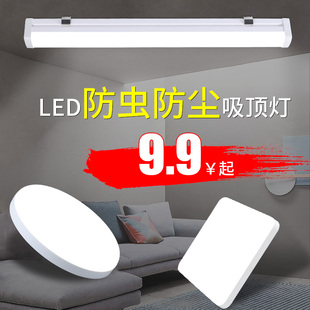 LED防水灯防虫吸顶灯卫间浴生室阳台户外超亮一体三防灯