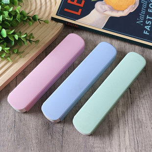 儿童便捷餐具盒学生装筷勺叉收纳盒外出旅行空盒子家用大号塑料盒