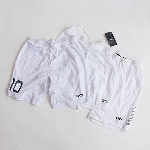 足球裤白色透气速干短裤男装夏季运动户外裤