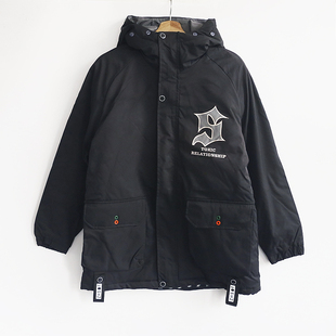 8号街头风格 防风 冬男连帽外套棉衣棉服加绒保暖运动休闲宽松大码