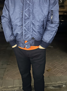 老鸟必入款！重水洗脏洗机车棉服棉衣外贸Z家经典圆领拉链飞行员