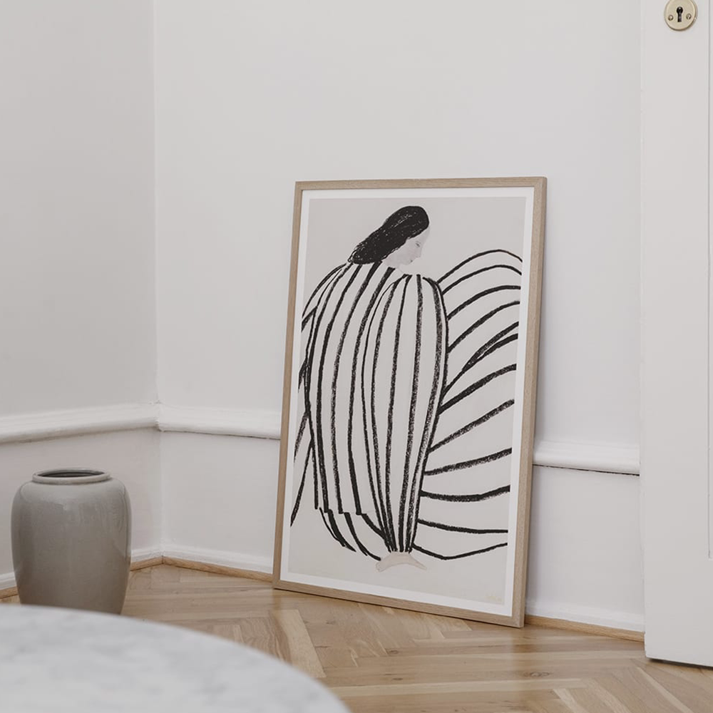 北欧ins风马蒂斯玄关装饰画客厅极简抽象挂画高级感大幅落地墙画