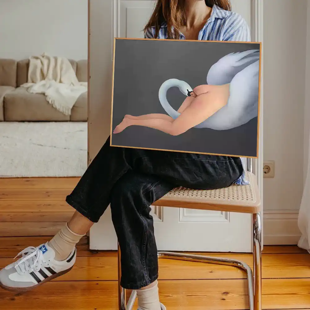 北欧小众法式空间艺术民宿装饰画