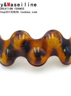 法国韦妮WEINY专柜正品发夹 发饰 顶夹 马尾夹 一字夹 2色选D1868