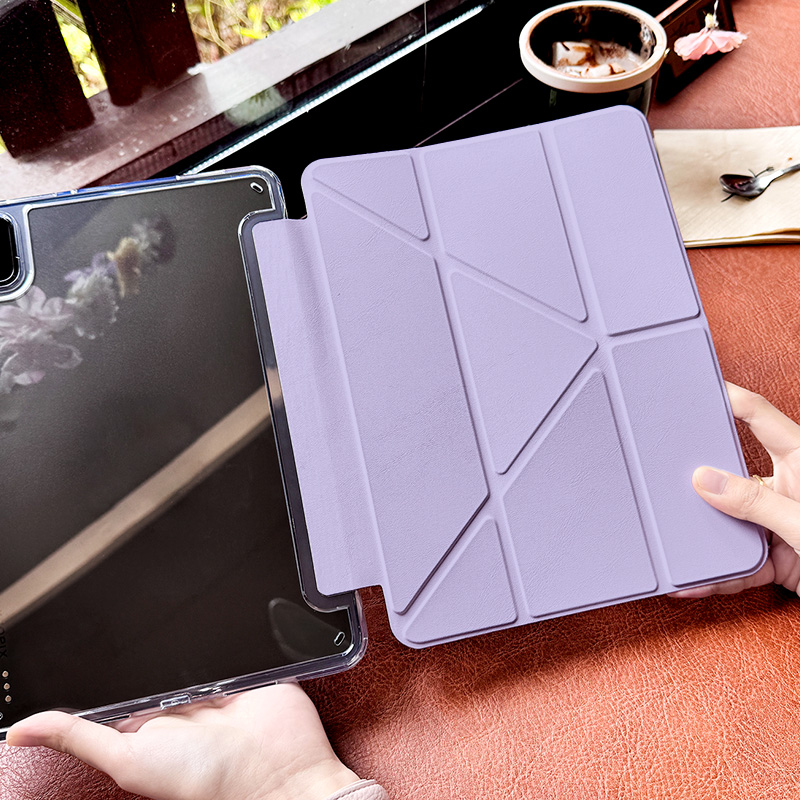 【带笔槽-防弯Y型】matepad11.5s保护壳air12防摔亚克力适用于华为matepad11.5平板壳小米平板7pro带笔槽紫色