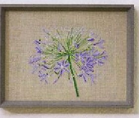 小小鱼DMC绣线 B1159雅致紫色绣球花亚麻绣布唯美清新十字绣套件