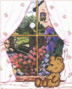 印花 窗边小景 小小鱼DMC绣线十字绣套件 C492风景