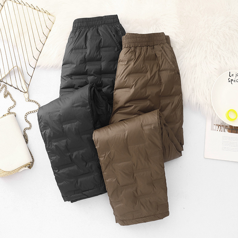 加厚保暖羽绒棉裤外穿2024冬季新款大码高腰显瘦加绒御寒东北棉裤,女装/女士精品,棉裤/羽绒裤,淘宝优惠券,粉丝福利购,淘宝优惠卷