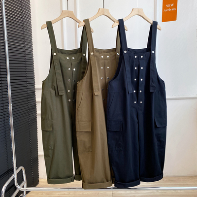 工装背带裤休闲大码连体裤