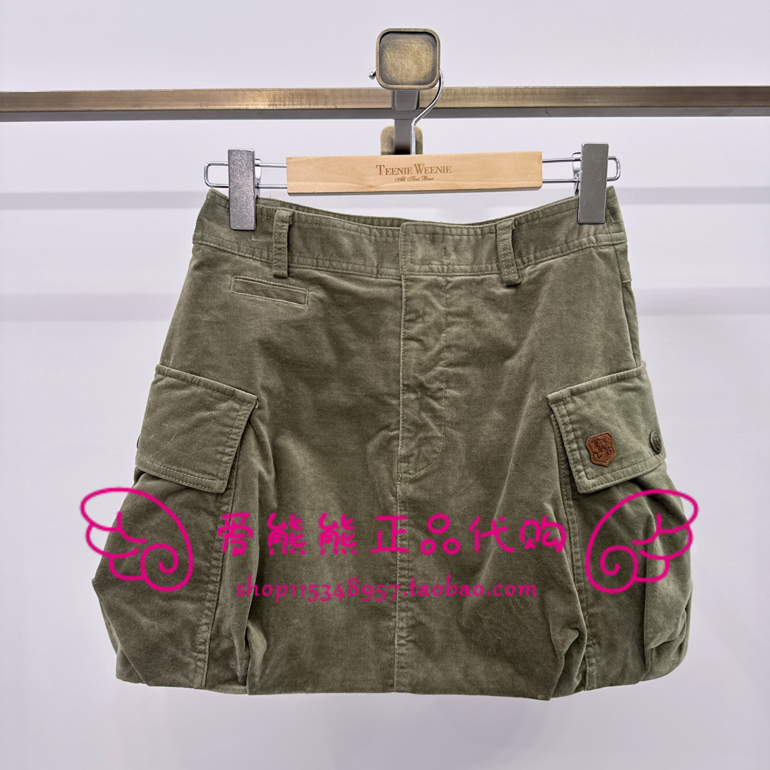 现货TeenieWeenie小熊25冬正品短裙TTWH254VC1D-00 WH254VC1D