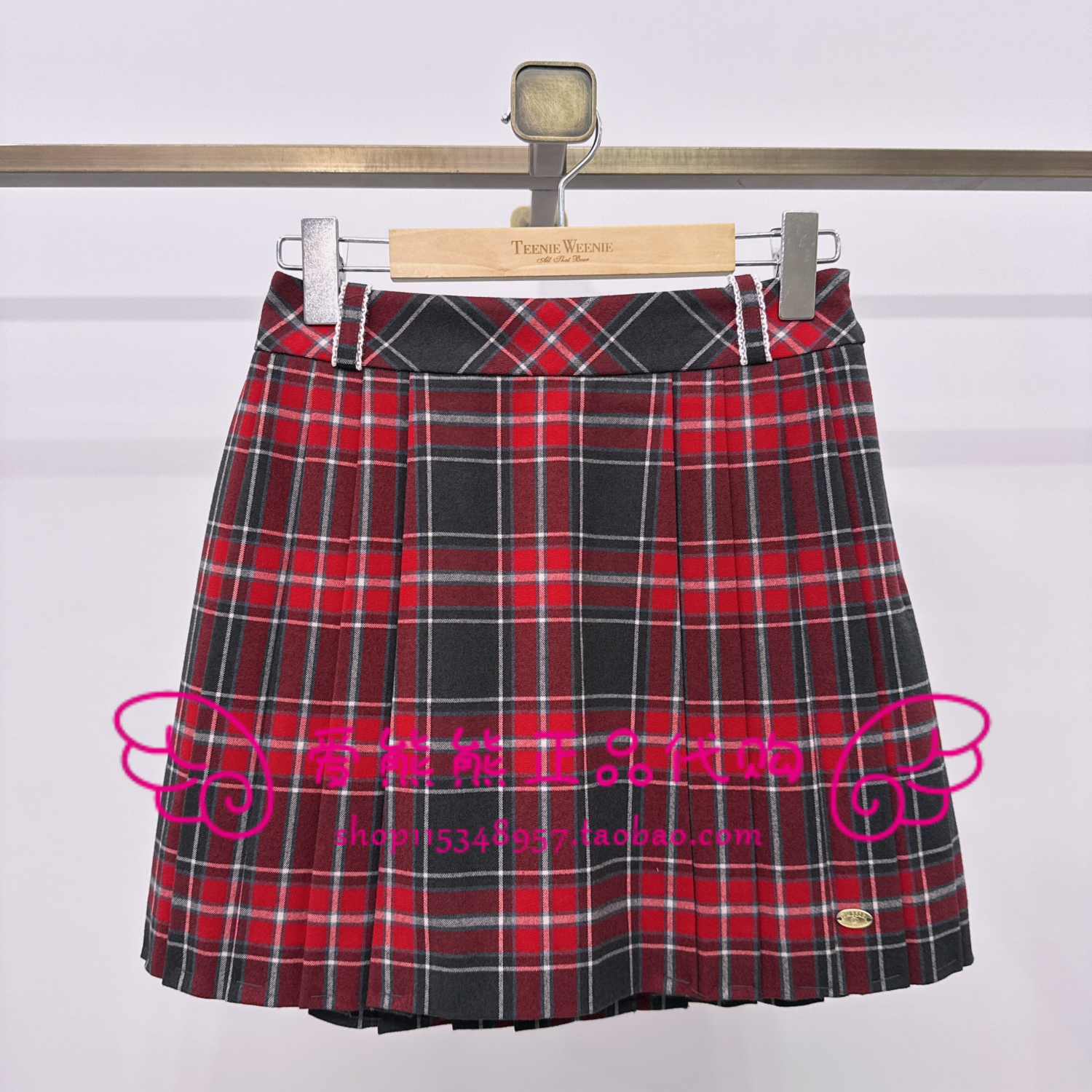 现货TeenieWeenie小熊25冬正品短裙TTWH258CC1B-00 WH258CC1B