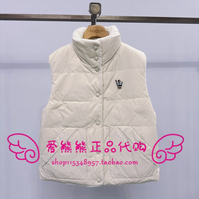 TeenieWeenie小熊25冬款正品羽绒马甲TTJD258VCHA-00 JD258VCHA