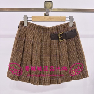 现货TeenieWeenie小熊25冬正品短裙TTWH254902P-00 WH254902P