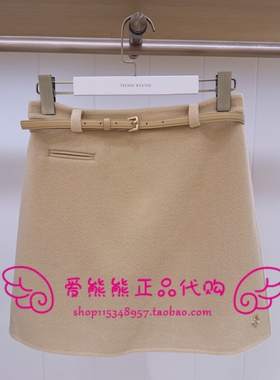 现货TeenieWeenie小熊25冬正品短裙TTWH254VW1B-00 WH254VW1B