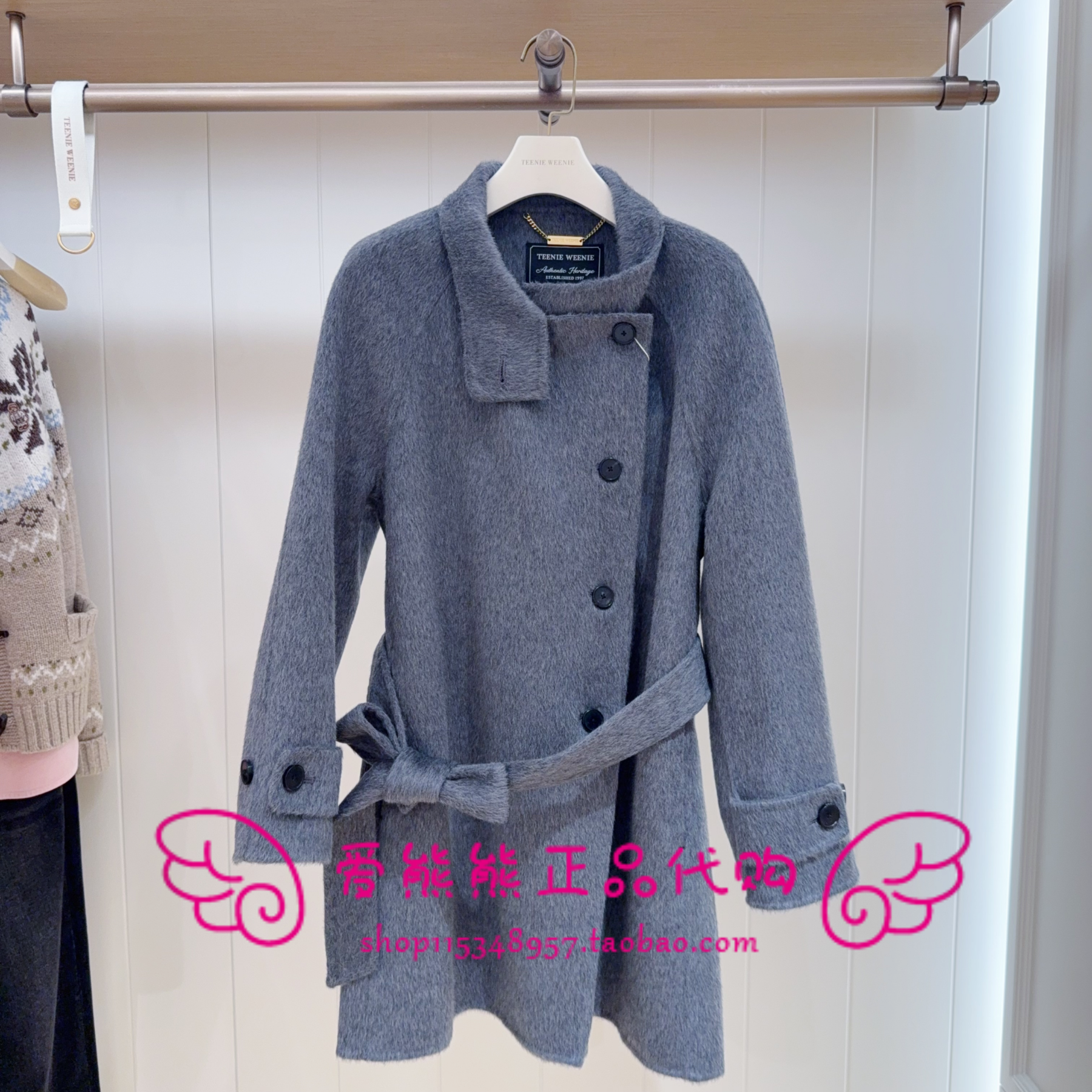 现货TeenieWeenie小熊25冬款正品大衣TTJW254TW1A-00 JW254TW1A