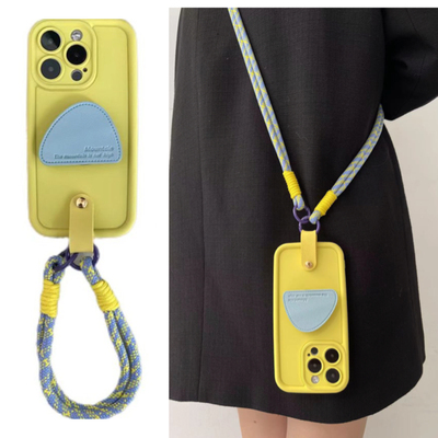 苹果15软胶手拎斜挎绳