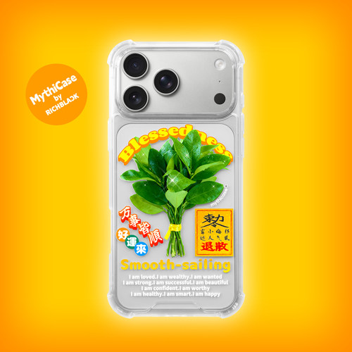 MythiCase by RICHBLACK 柚子叶mc149 四角防摔透明手机壳 适用于iPhone17/17Pro/17ProMax/Air