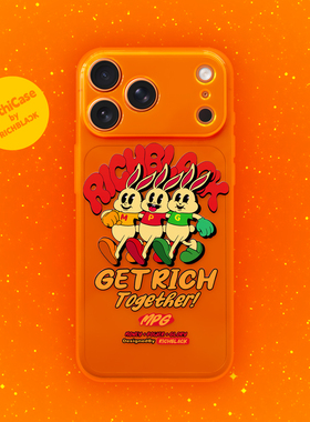 MythiCase by RICHBLACK 橙兔兔mc138 荧光橙半透明手机壳 适用于iPhone17/17Pro/17ProMax