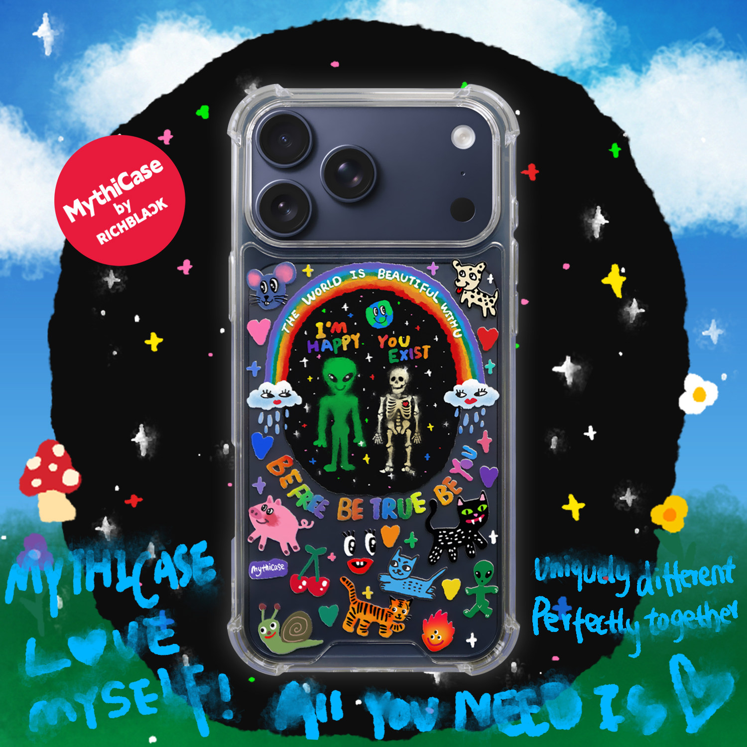 MythiCase by RICHBLACK 星梦奇缘mc134 亚克力四角防摔透明手机壳 适用于iPhone17/18