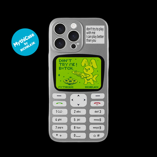 MythiCase by RICHBLACK 兔子电话mc93 电镀银色手机壳适用于iPhone17/17Pro/17ProMax