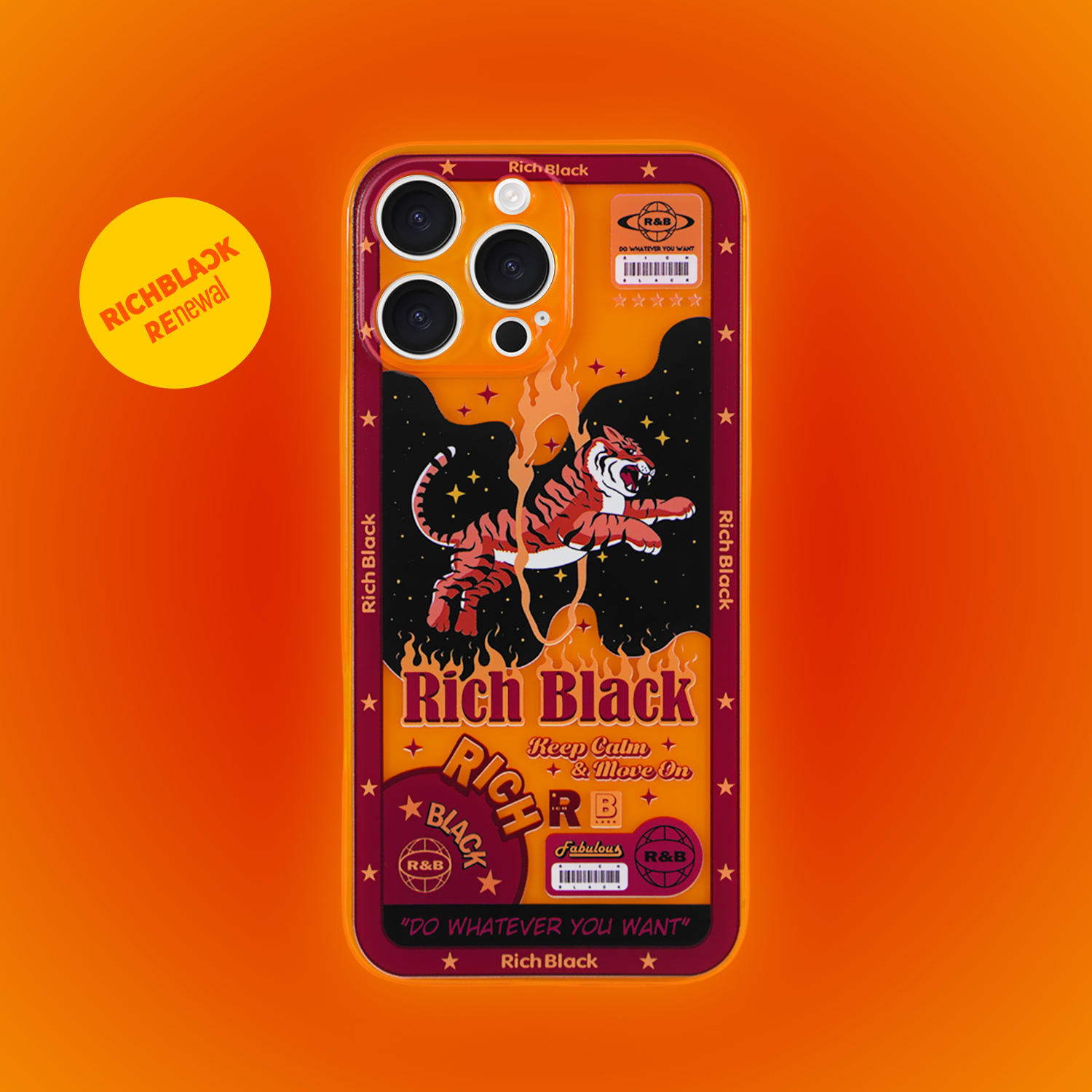 RichBlack神来气旺虎手机壳