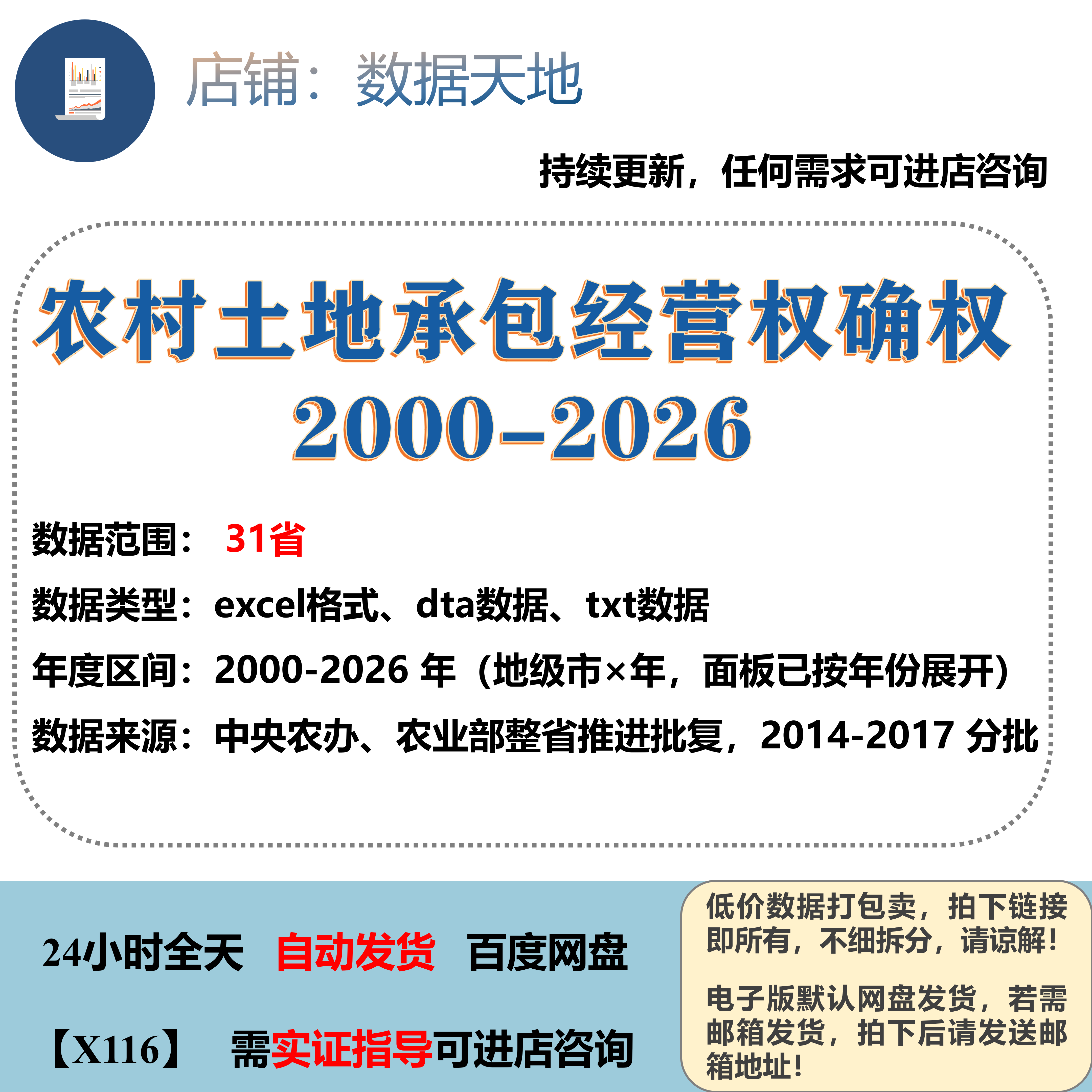 【2026】31省级_农村土地承包经营权确权数据 2000-2026年