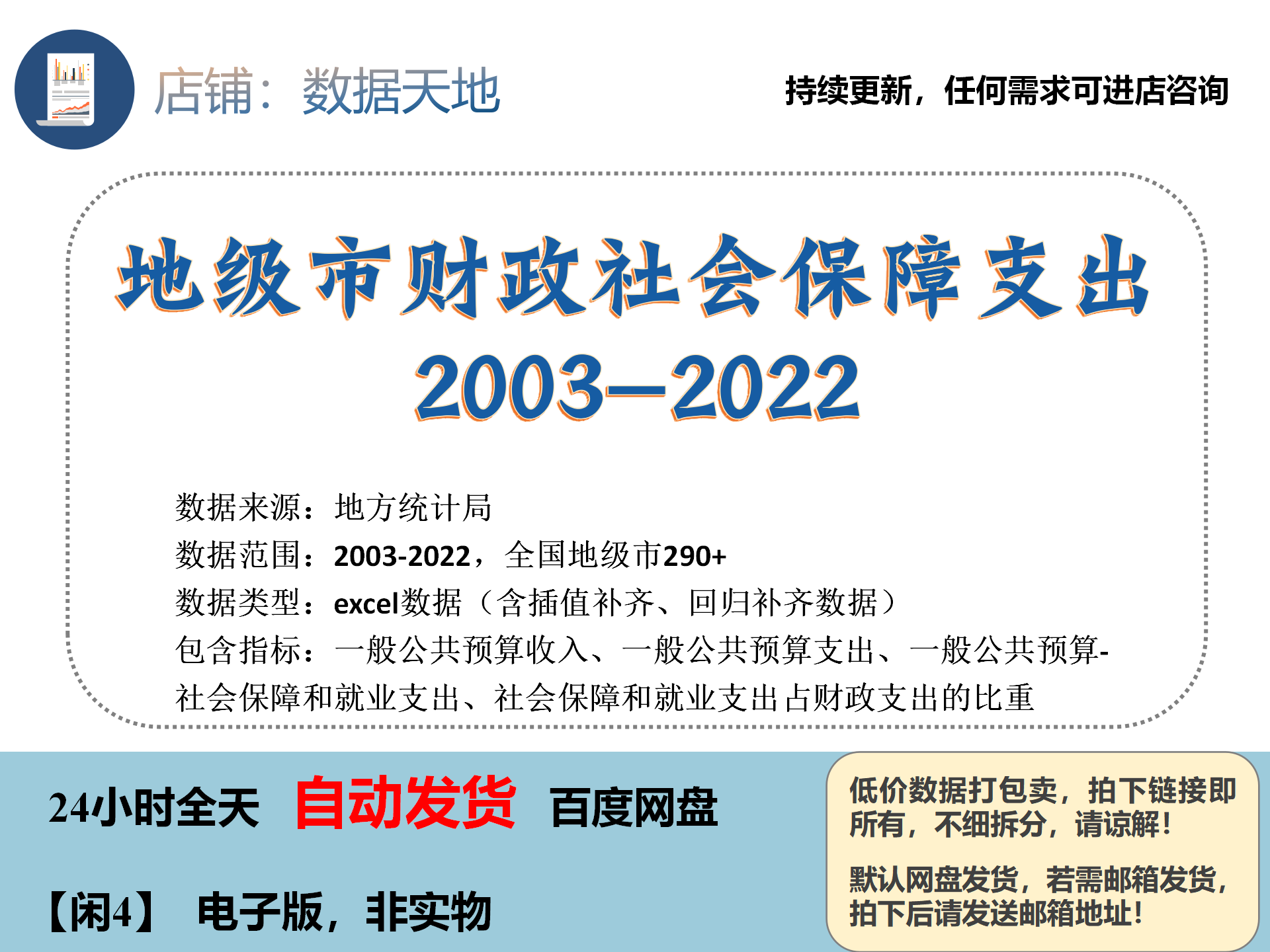 社会保障就业财政支出地级市2022面板数据Excel一般公共预算收入 商务/设计服务 设计素材/源文件 原图主图