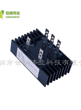 三相整流桥/桥式整流模块SQL100A 1000V 5脚自带散热器 SQL100-10