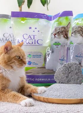 美国进口CatMagic喵洁客膨润土猫砂除味去臭低粉尘14磅