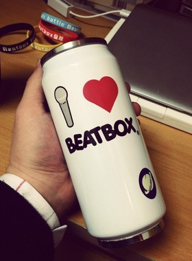 beatbox星球定制水杯～支持来图定制～送bbox手环