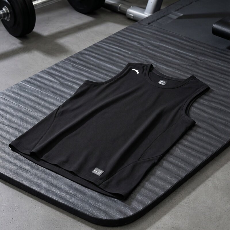 安踏背心男款速干透气无袖上衣夏季2026新款透气健身衣训练运动服