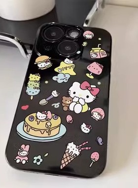 甜品凯蒂猫适用OPPOA5/A7/A8/A7X/A11/A57/A83/A32/A59/A72/A93/A95/A96/A97/R9/R11S/R15/R17/A58光面软套女